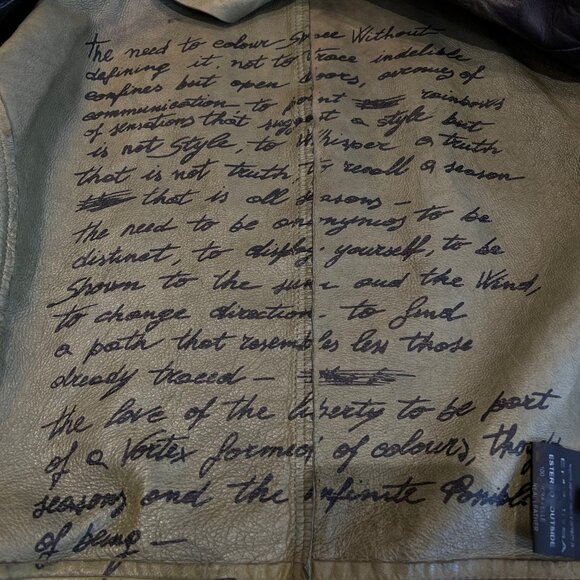 Empresa Distressed Moto Leather Jacket - Picture 10 of 14